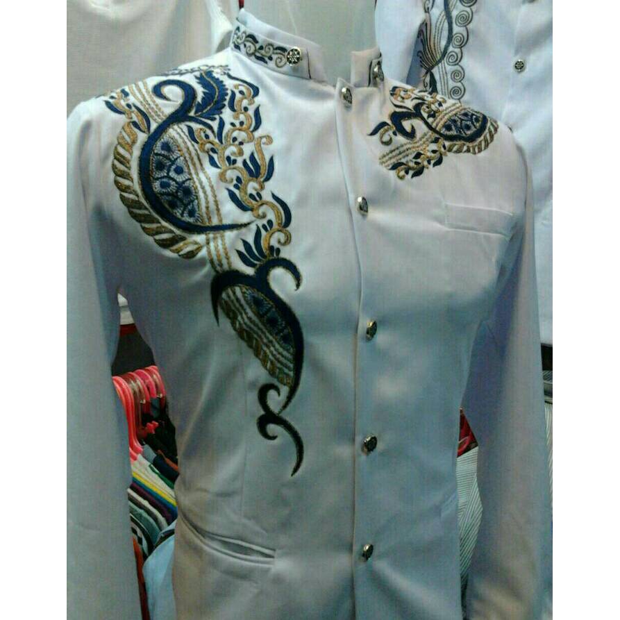 1131 20 34  - Jas Koko Putih Bordir Emas