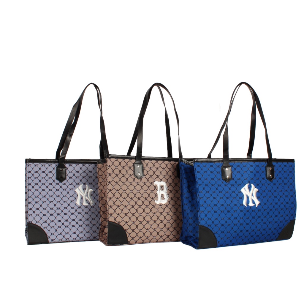 BJ15933 (2IN1) - BLUE/GRAY/KHAKI - TAS NYK WANITA FASHION IMPORT MODIS ELEGAN TERMURAH TERLARIS TERBARU BAGSTORE JAKARTA TAS BATAM TAS NEW YORK YANKEES EL5933