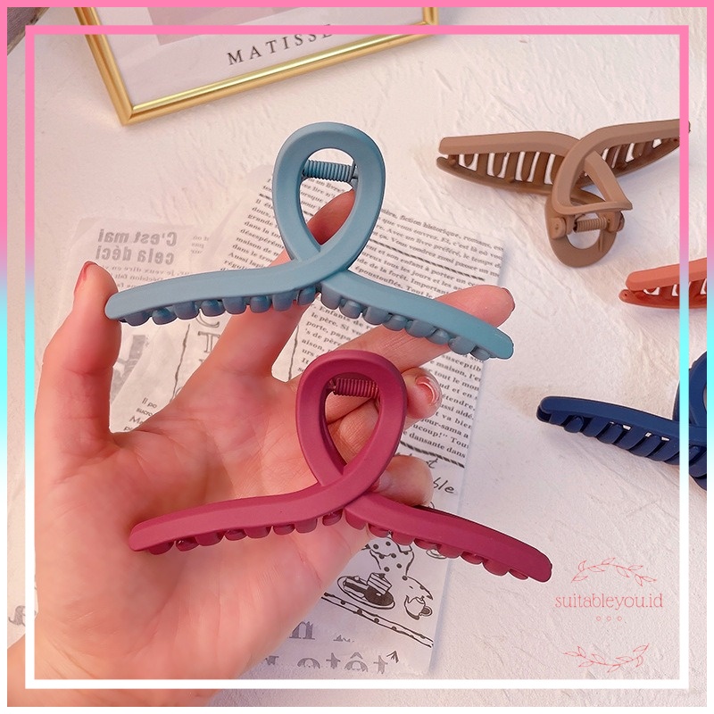 Jedai Korea Style JR03 Jepit Rambut Doff Jepitan Rambut Silang Bulat Jedai Import X8513