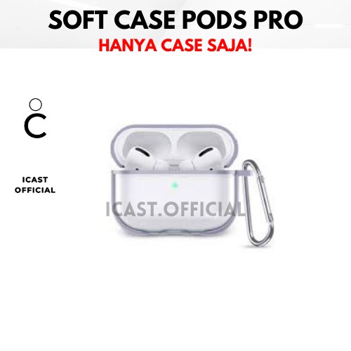 Case AirPods Pro Silicone Case Gratis HOOK Transparant Case Airpods Pro Casing Bening Airpods Pro