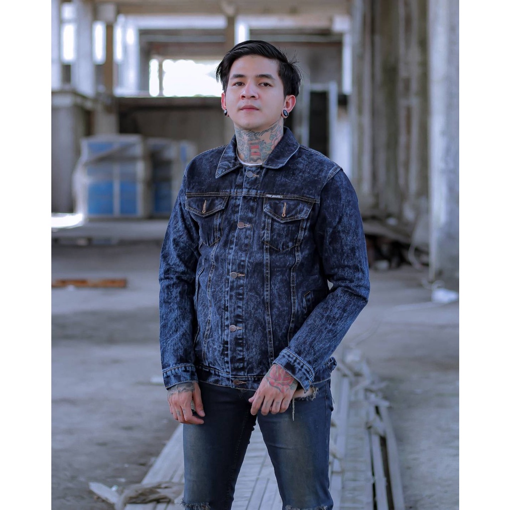 JEC Jaket Jeans Original BJ Denim Pria Sandwash  Full Premium | Jaket Distro | Jaket Keren