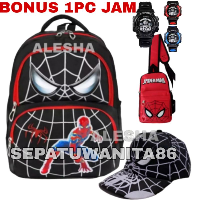 TAS ANAK LAKI LAKI SPIDERMAN TAS ANAK COWOK TK SD/ TAS RANSEL ANAK SEKOLAH / TAS ANAK / TAS ANAK KARAKTER / RANSEL ANAK