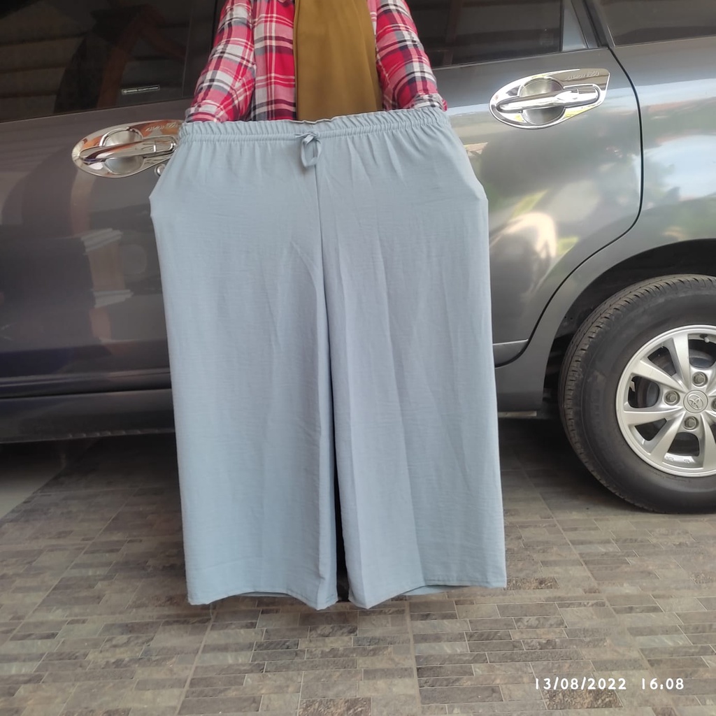celana krinkel kulot panjang wanita casual airflow premium celana panjang casual XXL
