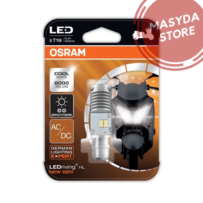 ✨ BISA COD ✨ Lampu Depan LED Motor Supra x 125 Osram T19 - Putih
