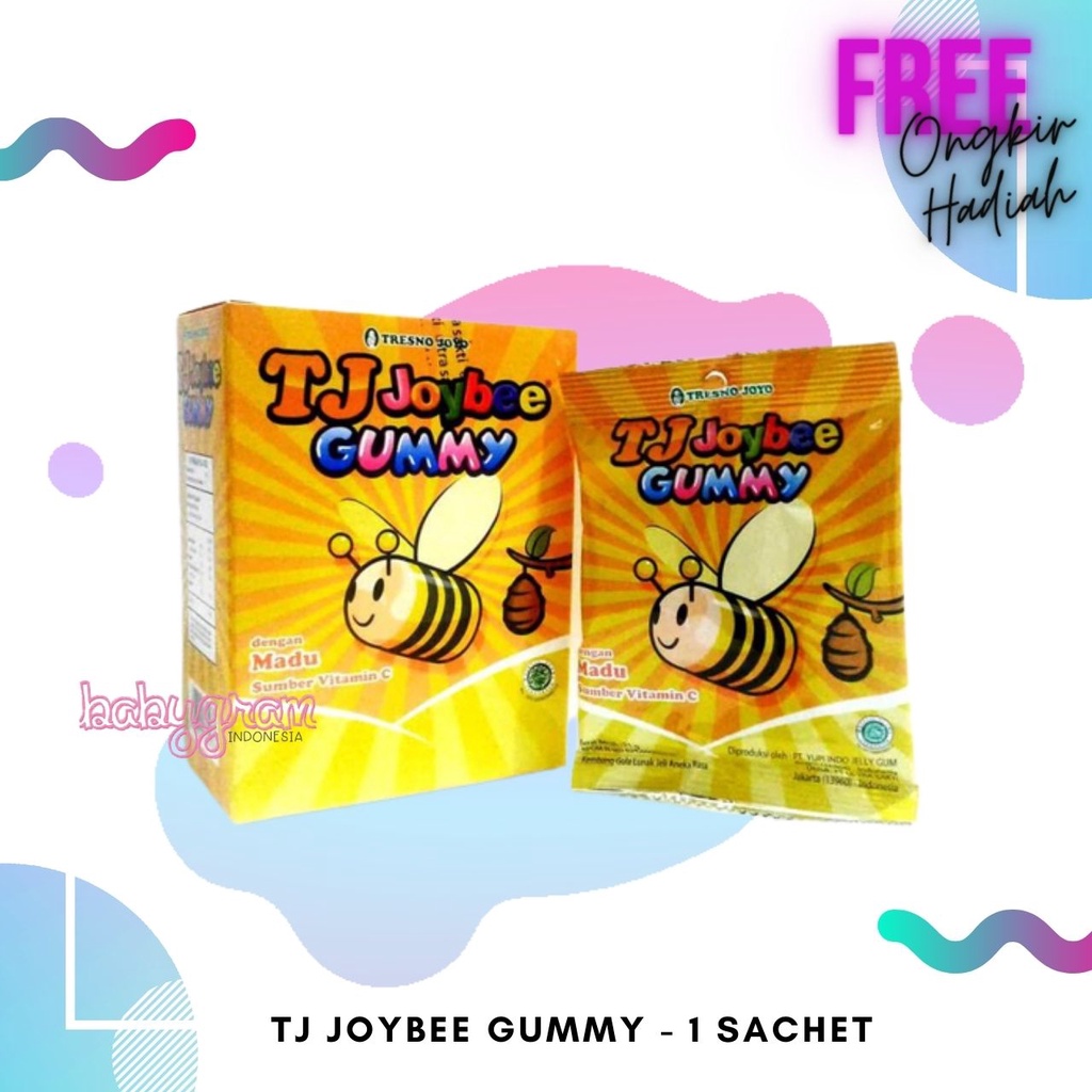 Tresno Joyo Joybee Gummy Permen Madu sachet 21gr TresnoJoyo 21 gram TJ Vitamin Multivitamin Anak