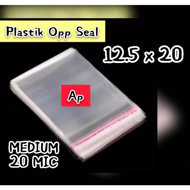 

Plastik OPP seal atas uk 12.5 x 20 cm ( 20 micron ).