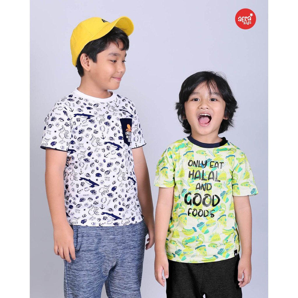 Kaos Anak Muslim Afrakids - Motif Printing