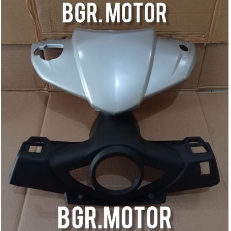 Batok kepala depan belakang honda vario 110 karbu warna silver