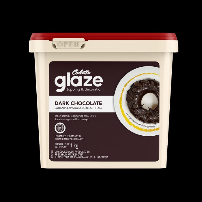 

Jual Topping Colatta Glaze Dark Chocolate 1Kg