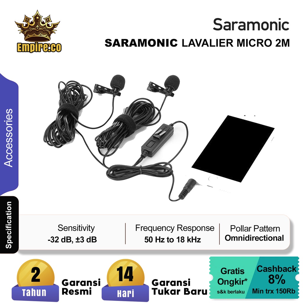 Saramonic Microphone Lavalier Micro 2M