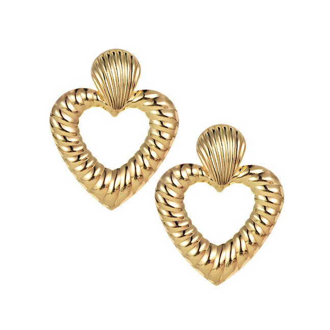 LRC Anting Tusuk Fashion Alloy Love Earrings F6029X