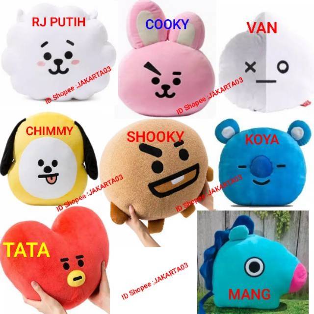 Bantal BT21 BTS boneka bt21 BTS Shopee Indonesia Bantal BT21 BTS boneka bt21 BTS Shopee Indonesia