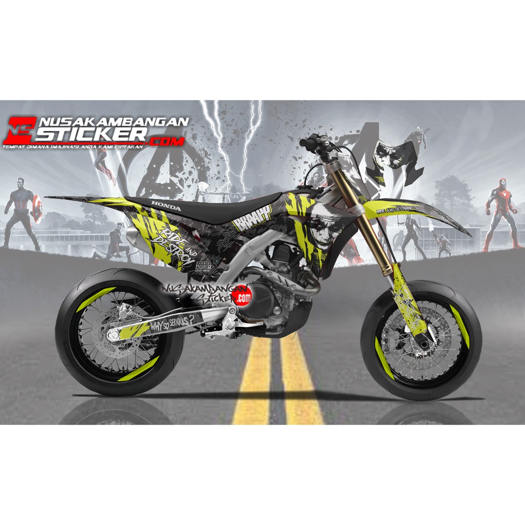 Decal sticker CRF 150 L joker Kuning Stiker Full Body