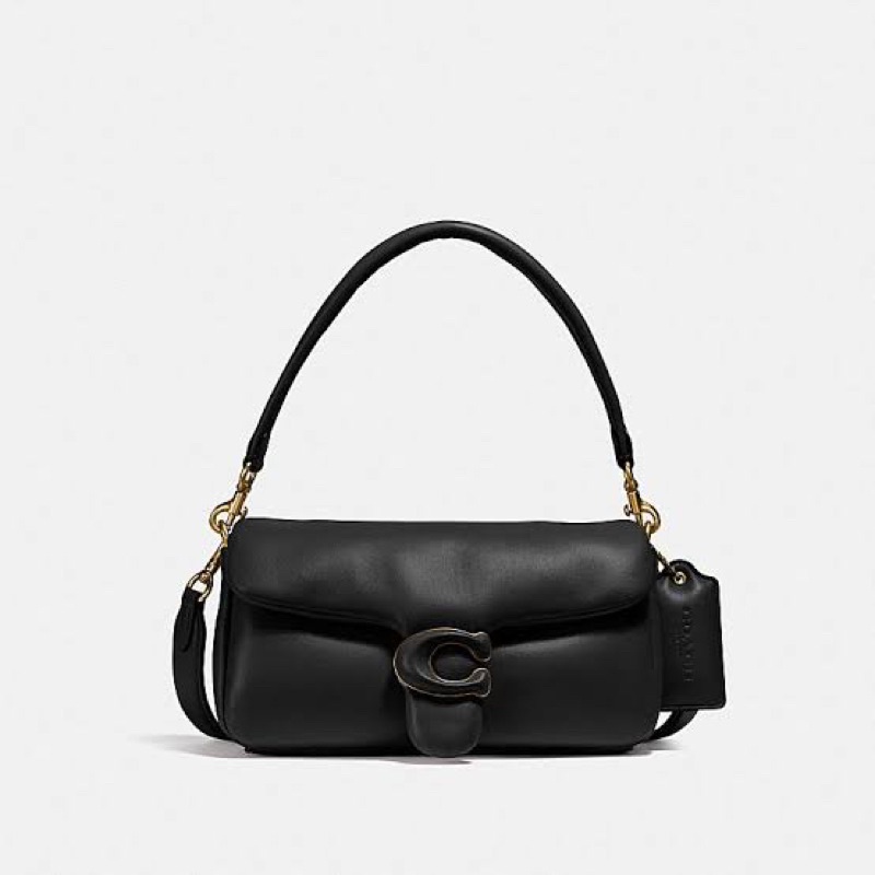 Coach Mini Pillow Tabby 18 in black