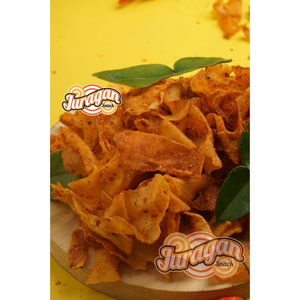 KERIPIK SINGKONG KRIPSET PEDAS DAUN JERUK 125 gram snack kiloan makanan ringan jajanan cemilan camilan pedas asin gurih murah