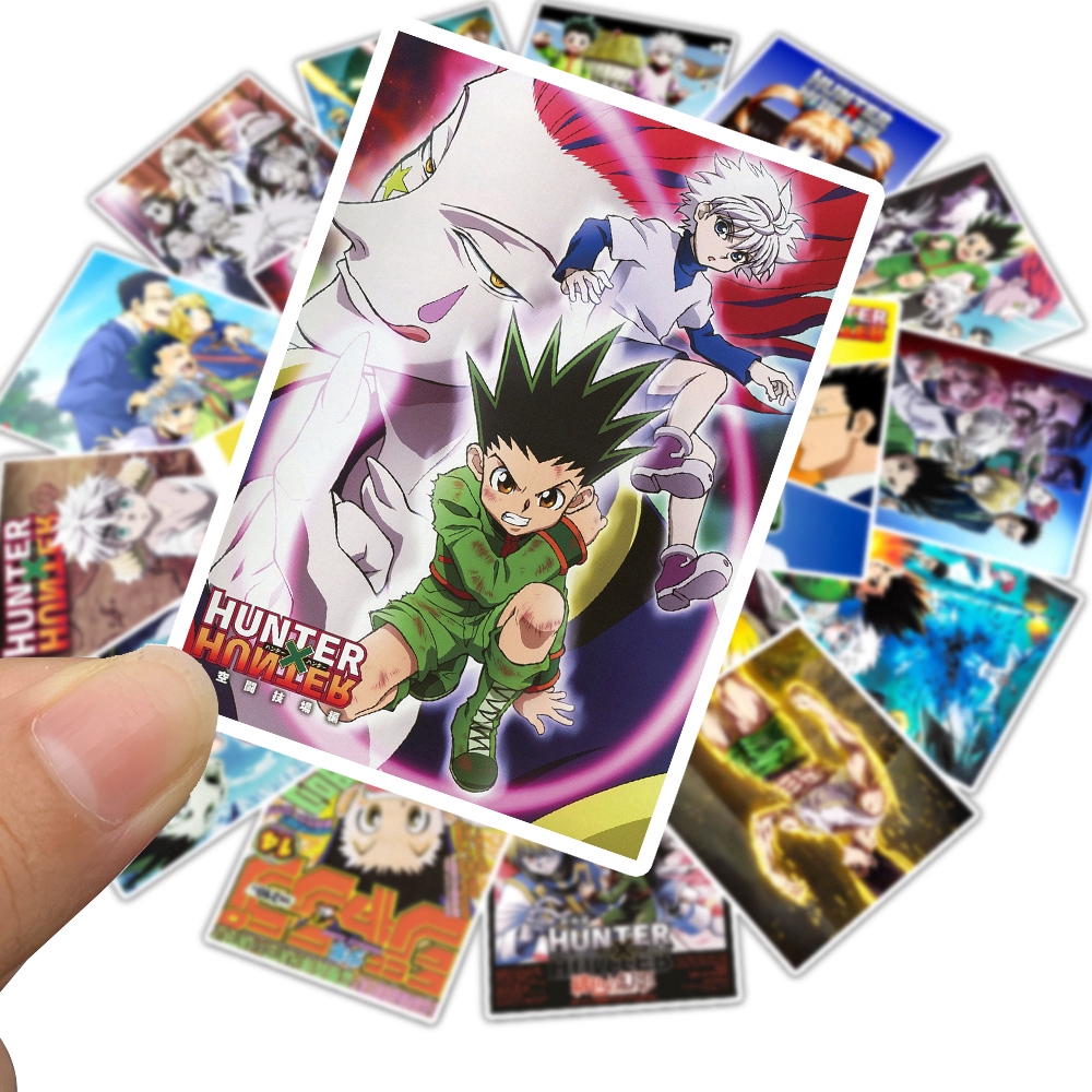 24Pcs Hunter x Hunter Adventure Pvc Waterproof Sticker For Luggage Wall Car Laptop Bicycle Motorcycle Notebook Toys Stickers