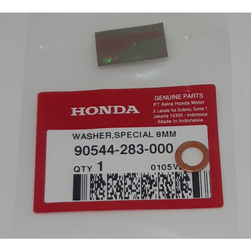 Ring Washer Special 8mm Original Honda 90544-283-000