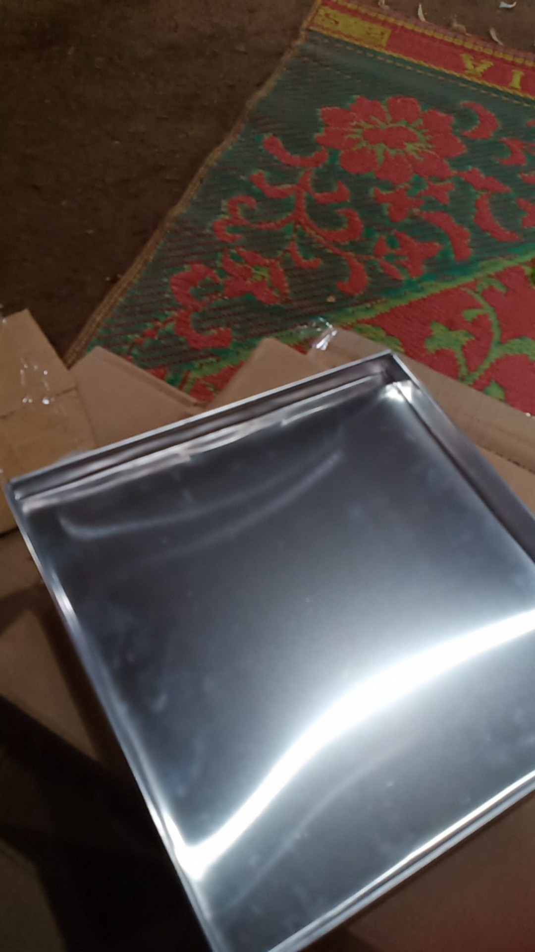 Loyang Alumunium Kotak 28x28x2 Tebal 04