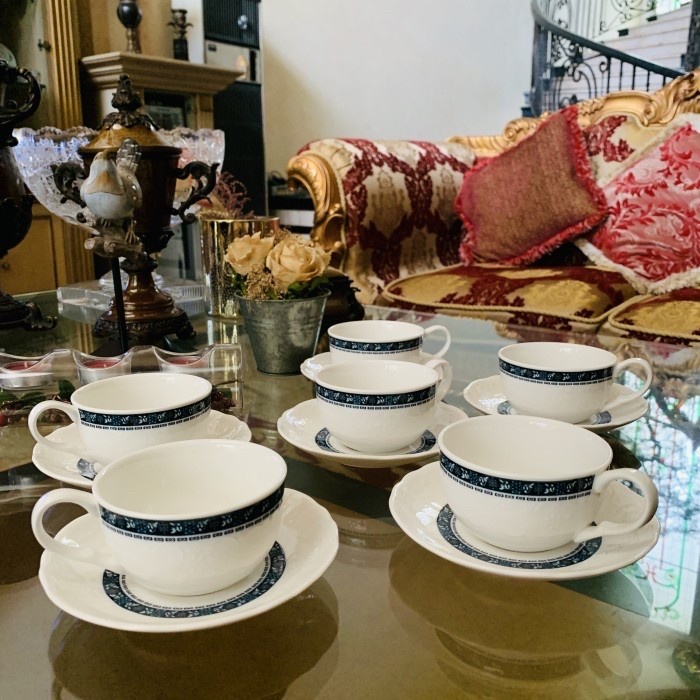 Tea Set / Cangkir / Saint James / 6 Cangkir / 6 Saucer / Cantik /