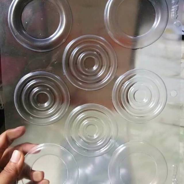 CETAKAN COKLAT BULAT DEKOR