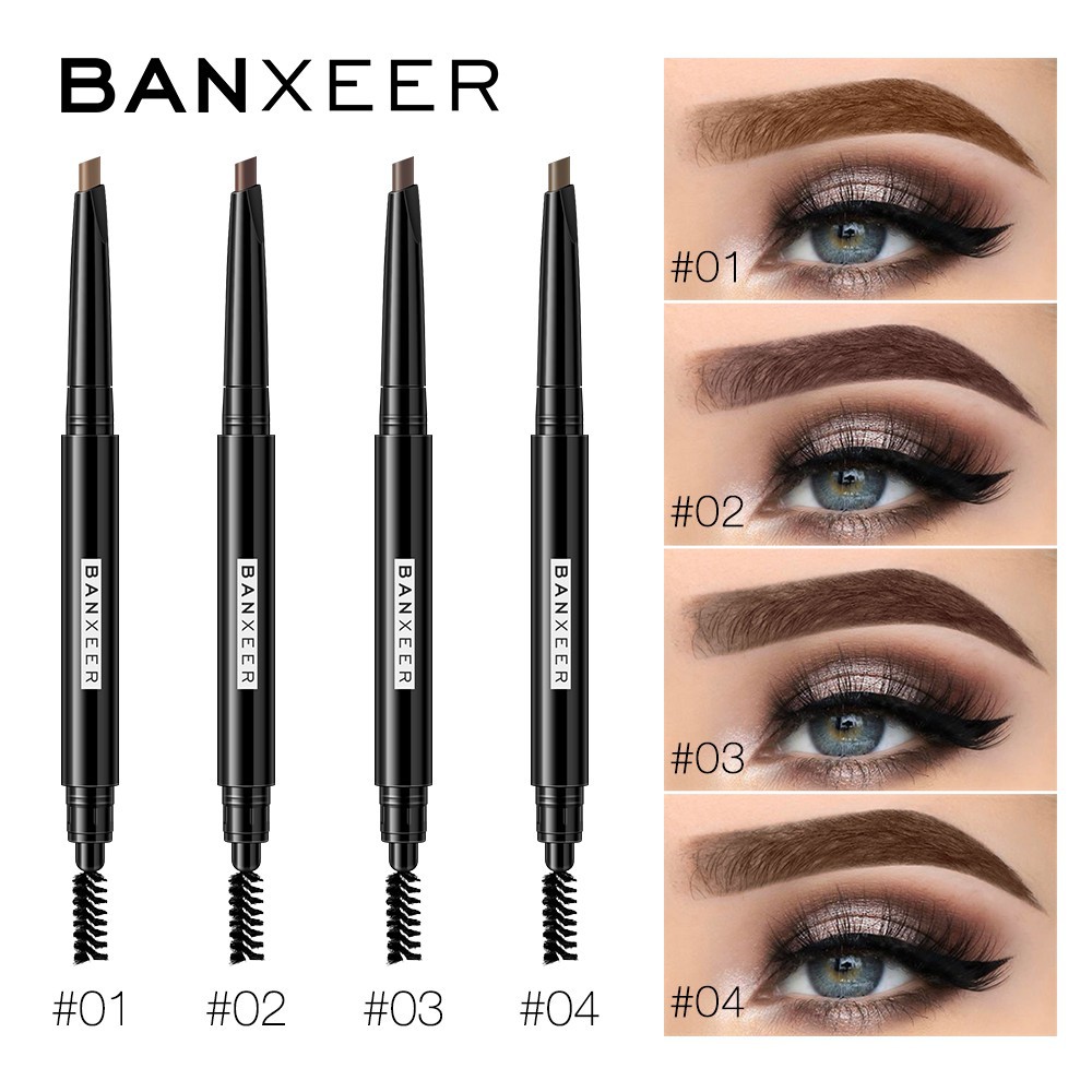 (READY &amp; ORI) Banxeer 4 Colors Eyebrow Pen Pensil Alis Light Middle Dark Brown - BX13 BX 13