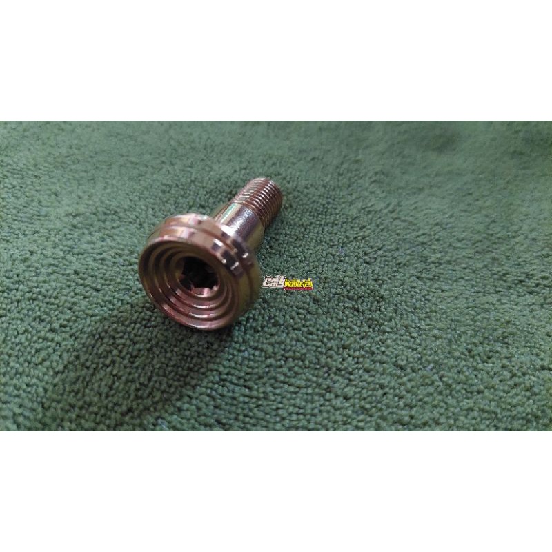BAUT STANDAR SAMPING STAINLESS GOLD MOTOR HONDA DAN KAWASAKI NINJA R SS DAN RR ORIGINAL THAI MADE PR