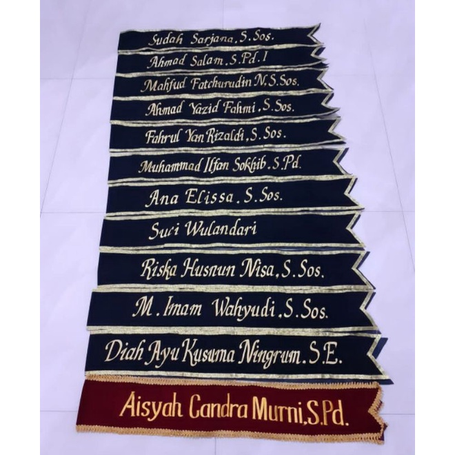 Selempang Wisuda Bludru