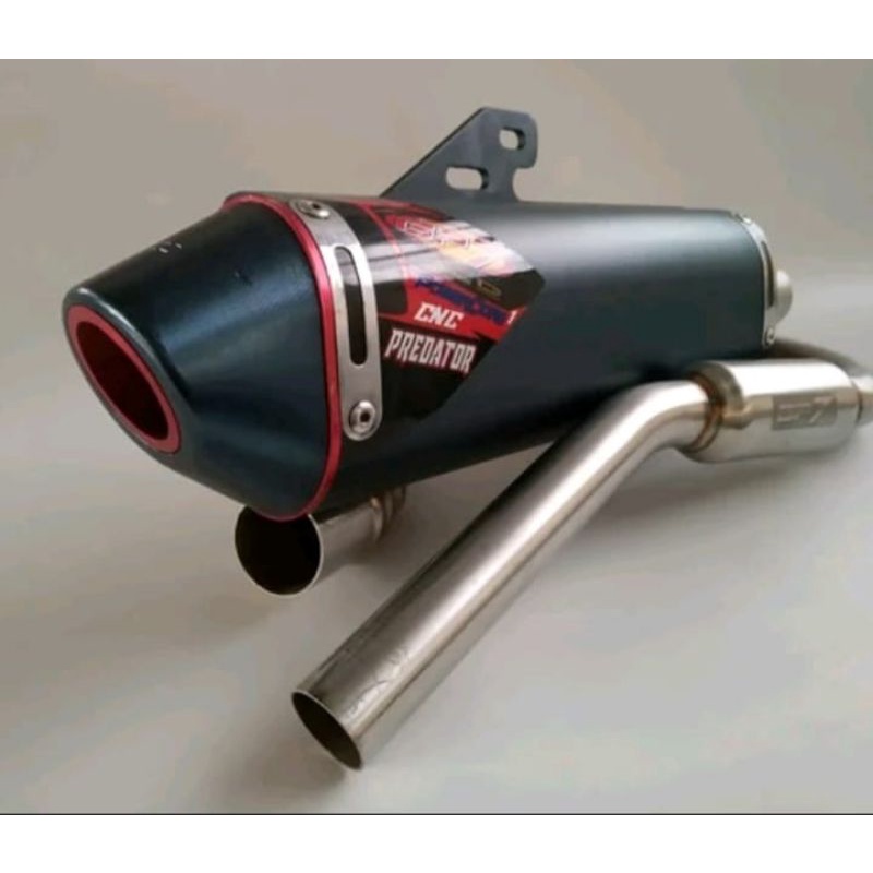 KNALPOT KLX150 D TRACKER150/ KNALPOT GP7 CNC PREDATOR ORIGINAL ADA CAP GP7 ORIGINAL YA