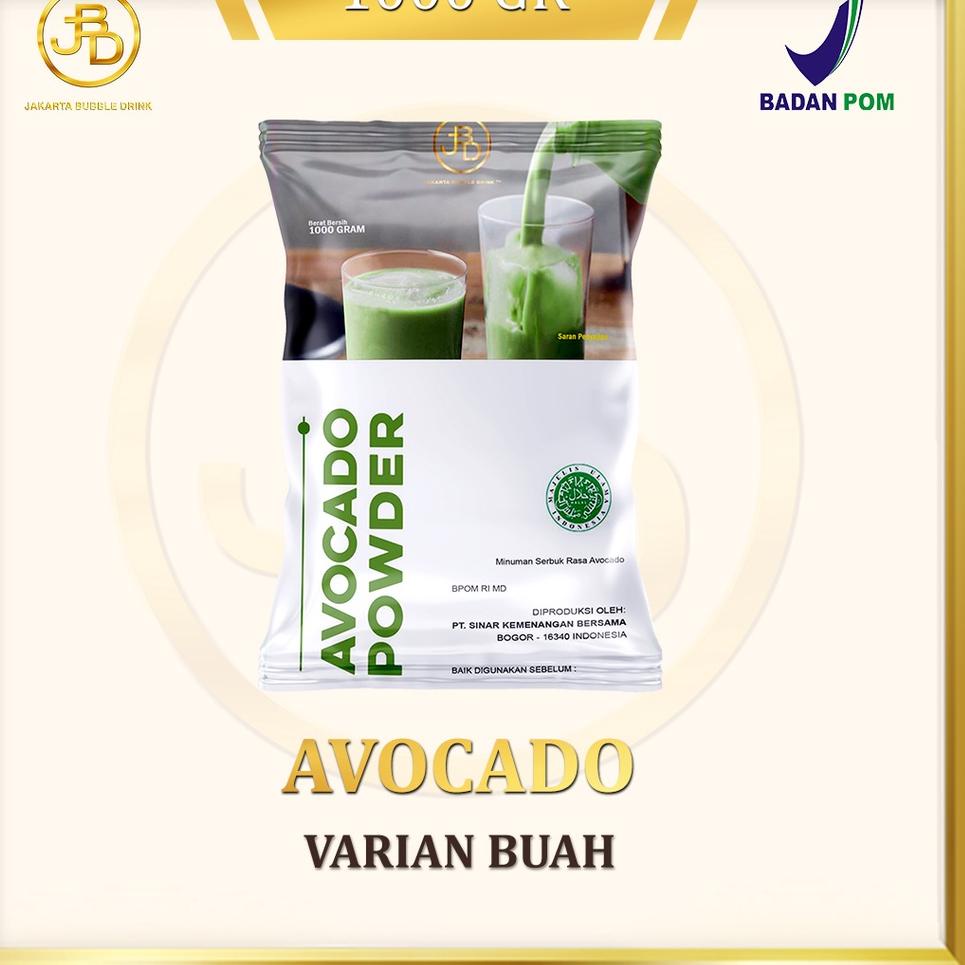 

[PRODUK 9MJ7U] Bubuk Minuman AVOCADO Powder 1 KG - JBD | Halal KLY
