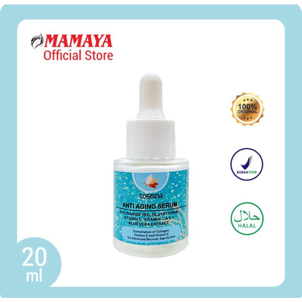 COSMINA FACE SERUM 20ML COSMINA BRIGHTLY &amp; MOISTLY SERUM COSMINA ANTI AGING SERUM COSMINA ANTI ACNE SERUM