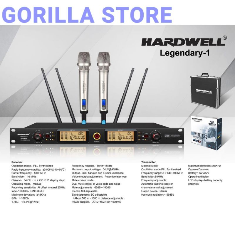 Mic Wireless Hardwell Legendary 1
