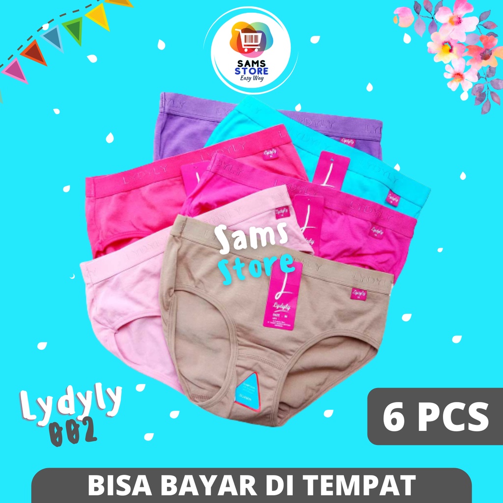 6 Pcs Celana Dalam Wanita CD Lydyly L 002 Grosir / Pakaian Dalam Lidyly Wanita Dewasa / Underwear Da