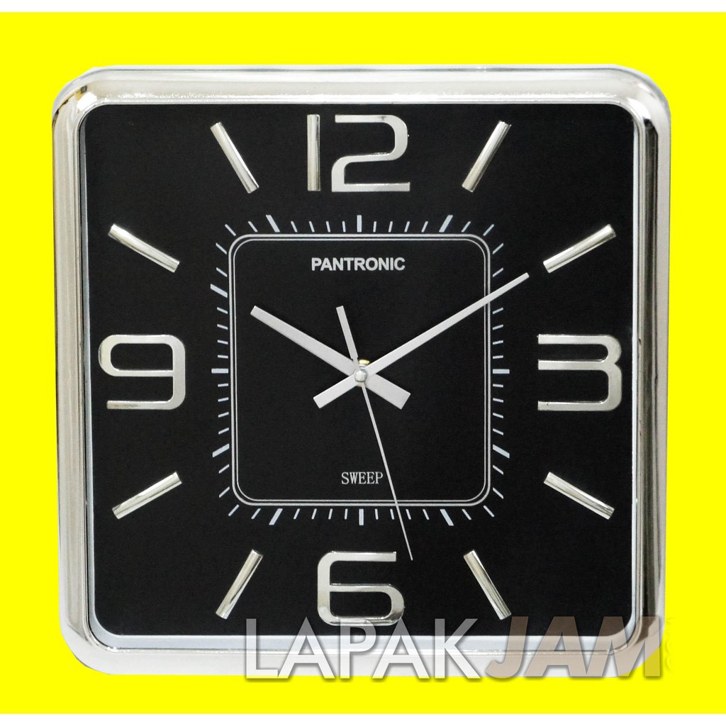 Jam Dinding Unik Dekorasi Rumah Minimalis Wall Clock Sweep Movement PANTRONIC 5733