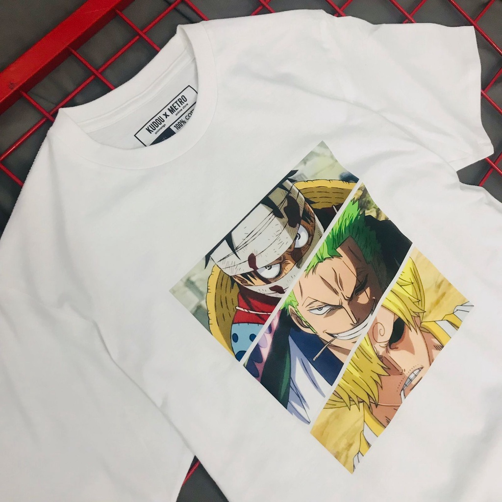 Tshirt Luffy, Zoro, Sanji Eyes Anime Manga One Piece Premium Unisex