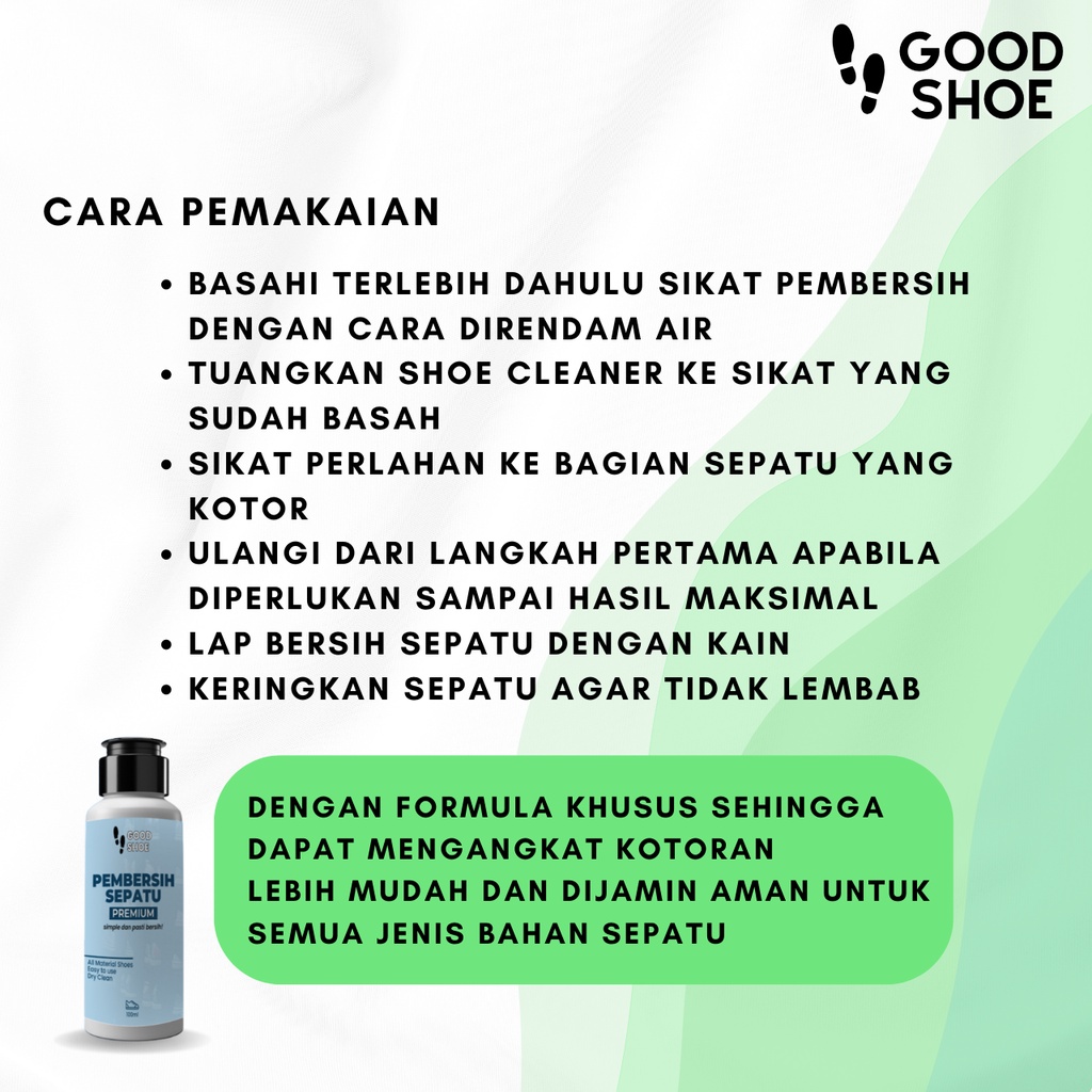 Pembersih Sepatu Good Shoe Canvas Kanvas Suede Futsal Bola Sneakers Sabun Pencuci Dan Perawatan Sepatu Kotor Noda Lumpur Susah Hilang Sabun Cuci Sepatu Shoes Cleaner Kit