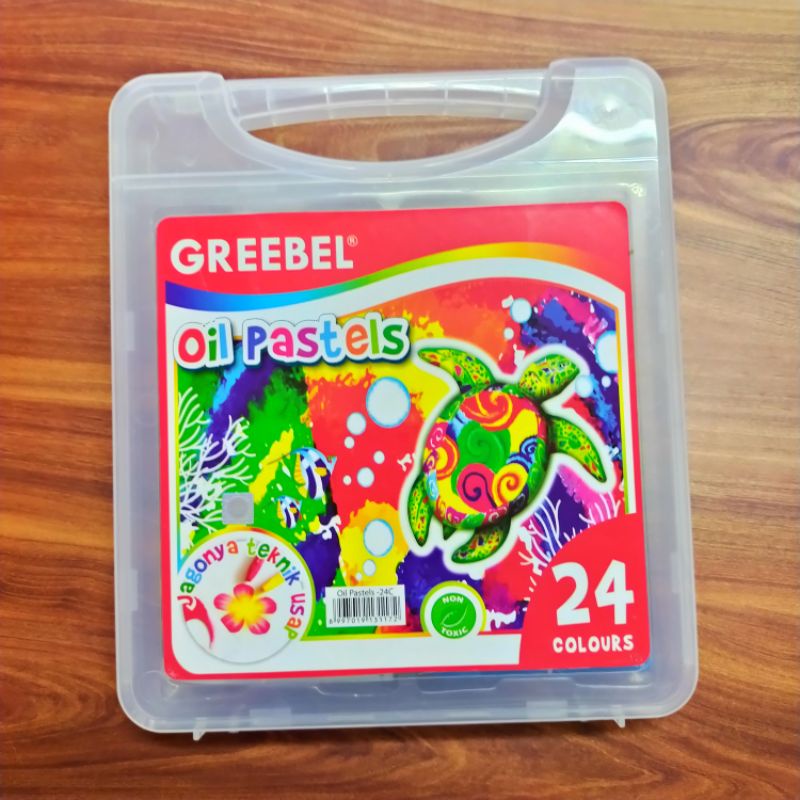 

crayon oil pastel greebel 24 warna