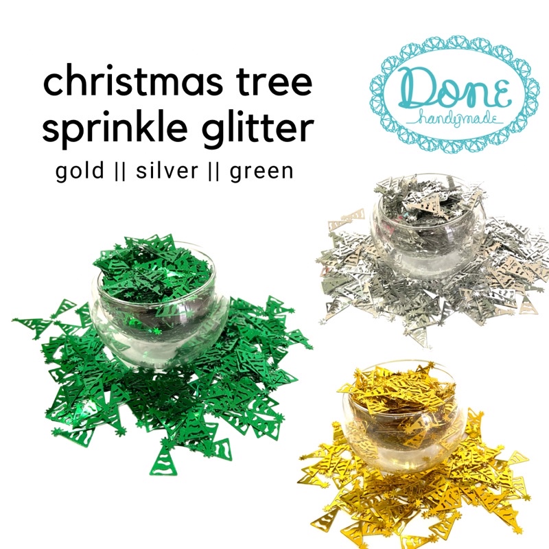 glitter nail art glitter slime glitter christmas tree pohon natal