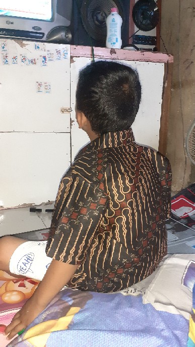 Kemeja Anak Bswart Batik Hrb026 Padi Pekalongan Batik Murah Modern Grosir