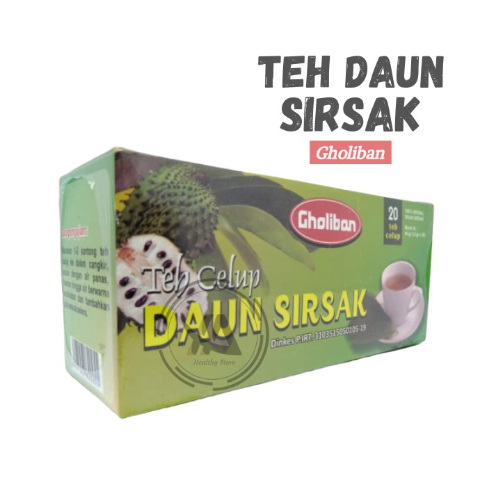 

Teh Daun Sirsak (Gholiban) / Teh Celup Herbal Daun Sirsak isi 20 #YA85