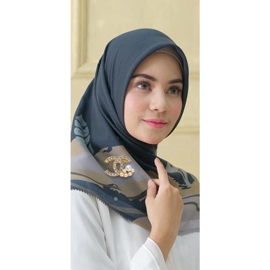 bros peniti jilbab hijab kerudung model chanel mutiara