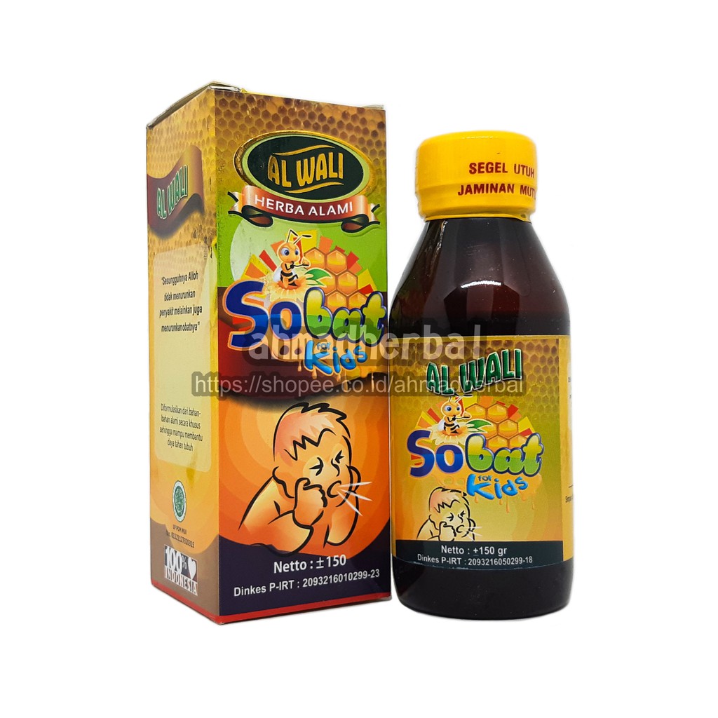 madu batuk HERBAL anak SOBAT KIDS obat batuk anak AL WALI
