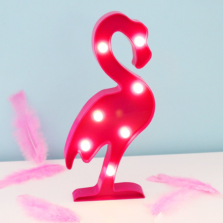 Cute LED Flamingo Lamp