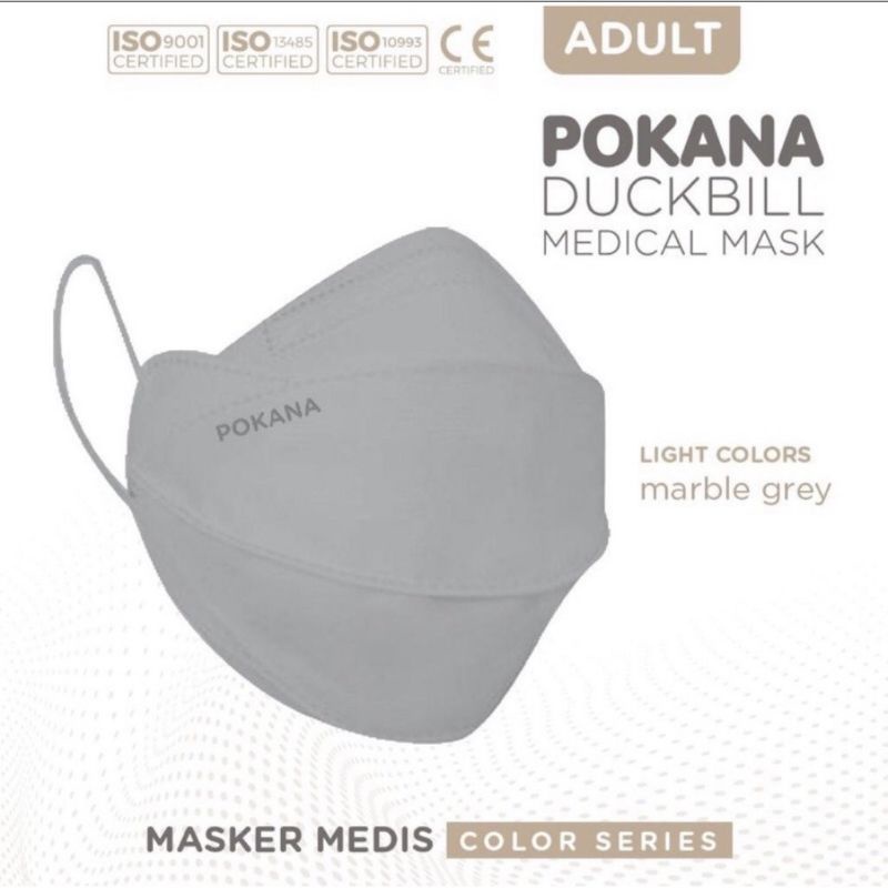 Pokana DUCKBILL 4ply ADULT/DEWASA Surgical Mask isi 2s