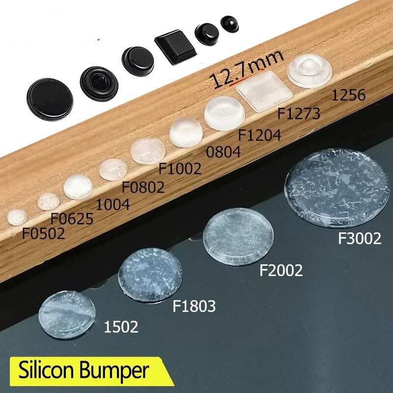 Silikon Peredam Suara Benturan Pintu Dinding Door Stops Silicone Pads Sticker - COD