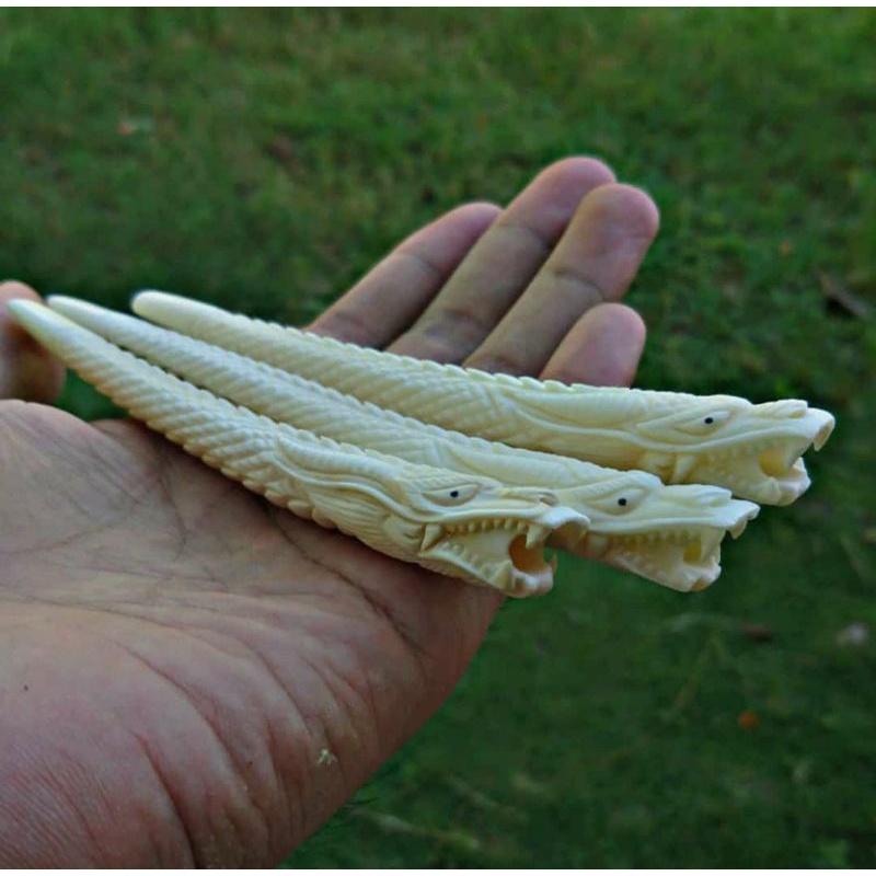 once ukir naga galak/once tulang sapi asli/once ukiran