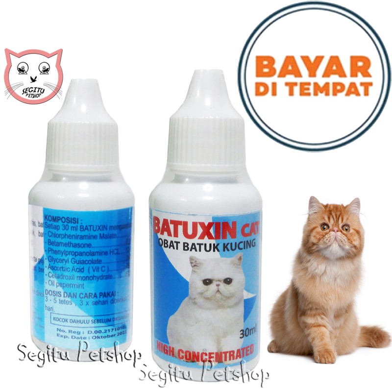 OBAT BATUK KUCING SAKIT PERNAFASAN PILEK FLU BATUXIN