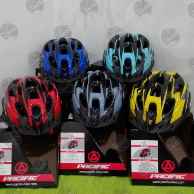 Helm Sepeda Bicycle Helmet. Ada Lampu LED. PACIFIC SP-J108