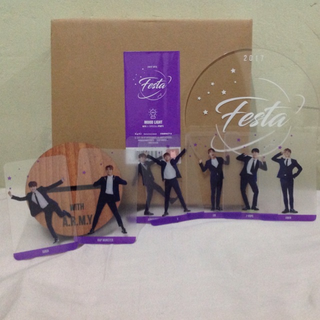 Sale Bts Mood Light Festa 17 Photocard Taehyung Jungkook Rap Monster Jhope Shopee Indonesia