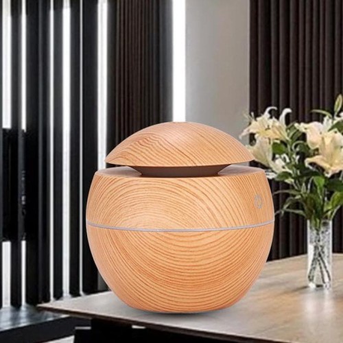 Pelembab Udara Air Humidifier Pengharum Ruangan Elektrik Desain Bulat Bola Minimalis Terbaru 4713 - AIDO Usb Aroma Minyak Esensial Diffuser Ultrasonic Cool Mist Humidifier Air Purifier 7 Warna Perubahan LED Lampu Malam untuk Kantor Rumah