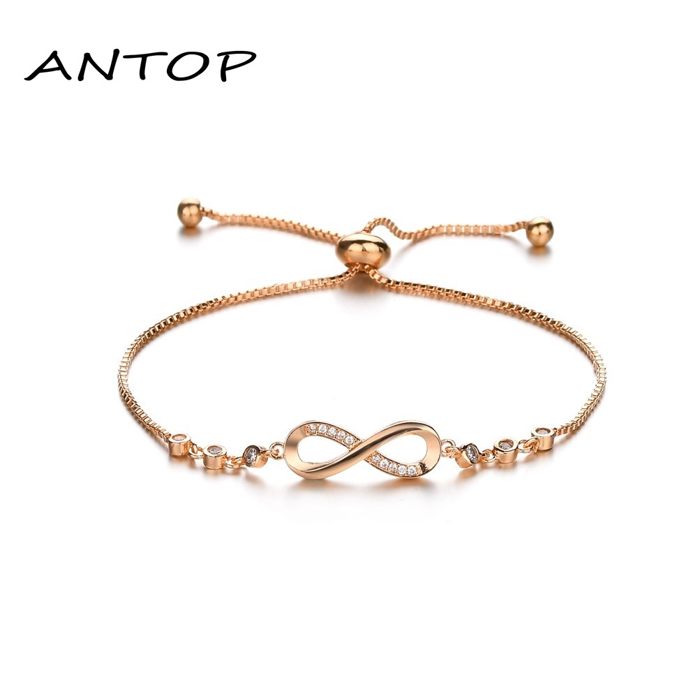 Korea Titanium Emas Gelang Hypoallergenic Adjustable Wanita Fashion Gelang Perhiasan Aksesoris Hadiah ANTOP